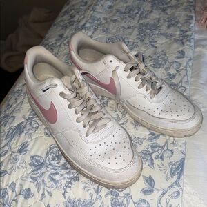 Nike White and Pink Athletic Shoes
